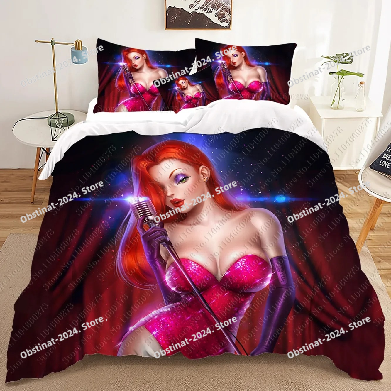 fashion Jessica Rabbit 3D Bedd - Home Textiles Classic Fashion avis et prix