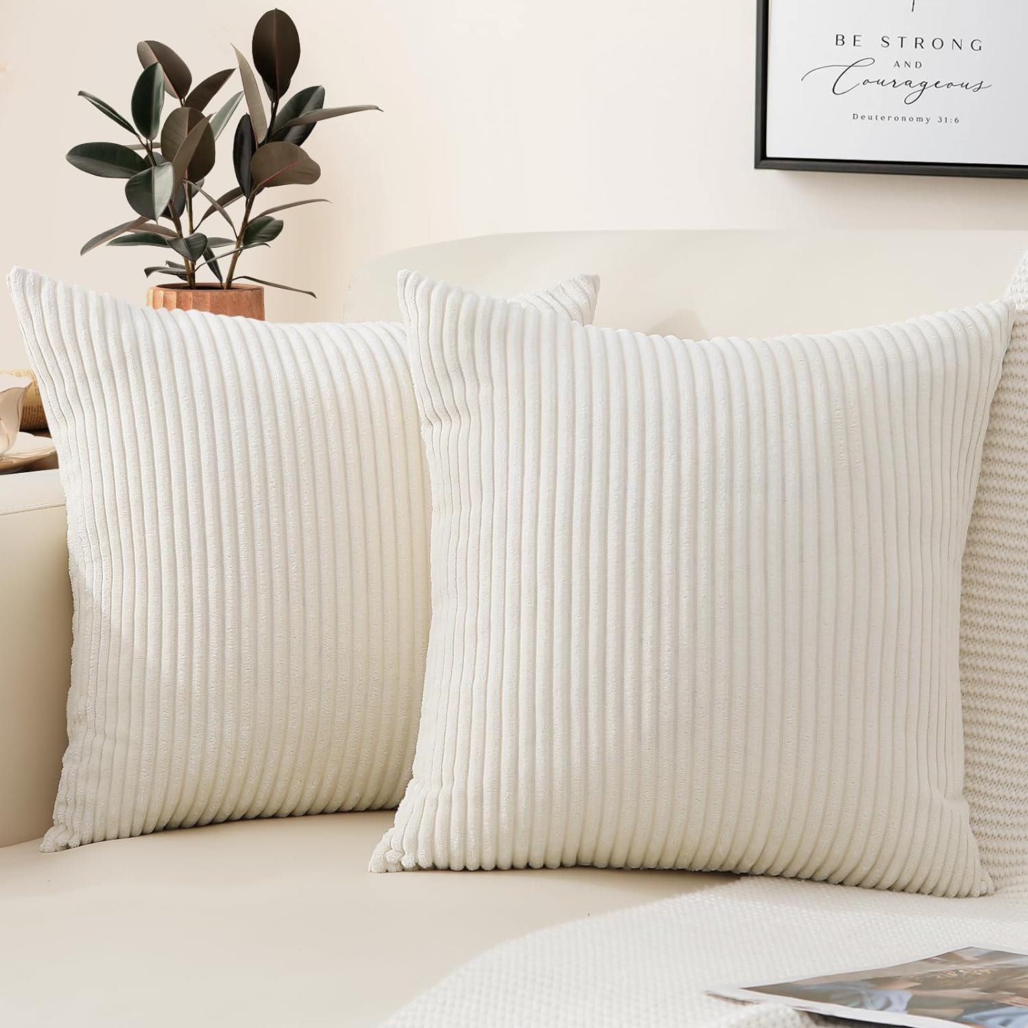 Corduroy Throw Pillow Covers 1 - Pillow Insert 18X18 avis et prix