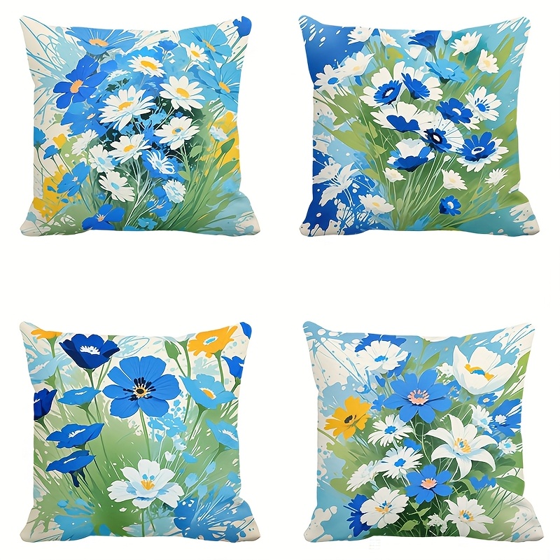 Pillow Covers Set of 4 Rural F - Pillow Insert 18X18 avis et prix
