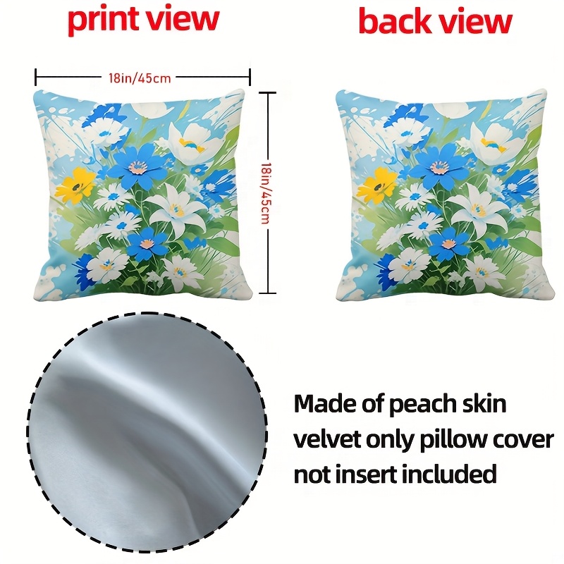 Pillow Covers Set of 4 Rural F - Pillow Insert 18X18 avis et prix
