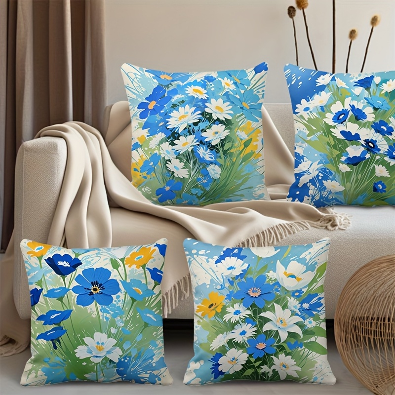 Pillow Covers Set of 4 Rural F - Pillow Insert 18X18 avis et prix