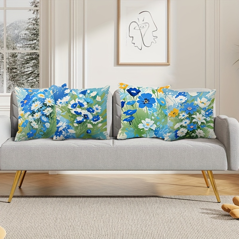 Pillow Covers Set of 4 Rural F - Pillow Insert 18X18 avis et prix