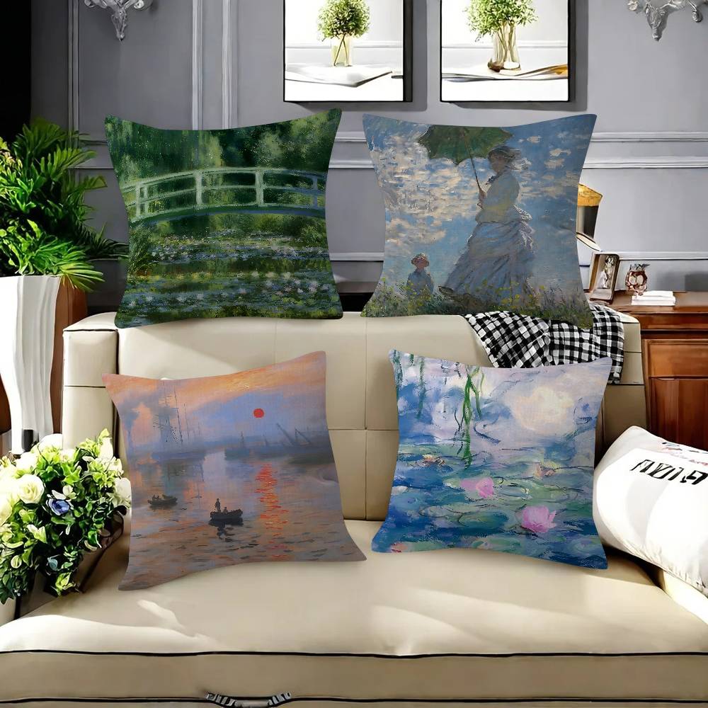 Art Claude Monet Sunrise   Pil - Sunrise Home Textiles & Apparel avis et prix