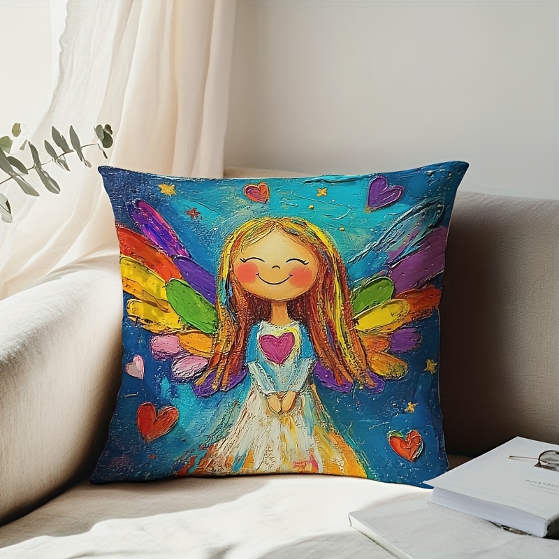 Colorful Angel Wings Pillow Co - Pillow Insert 18X18 avis et prix