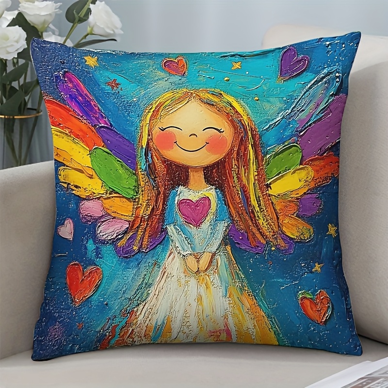 Colorful Angel Wings Pillow Co - Pillow Insert 18X18 avis et prix