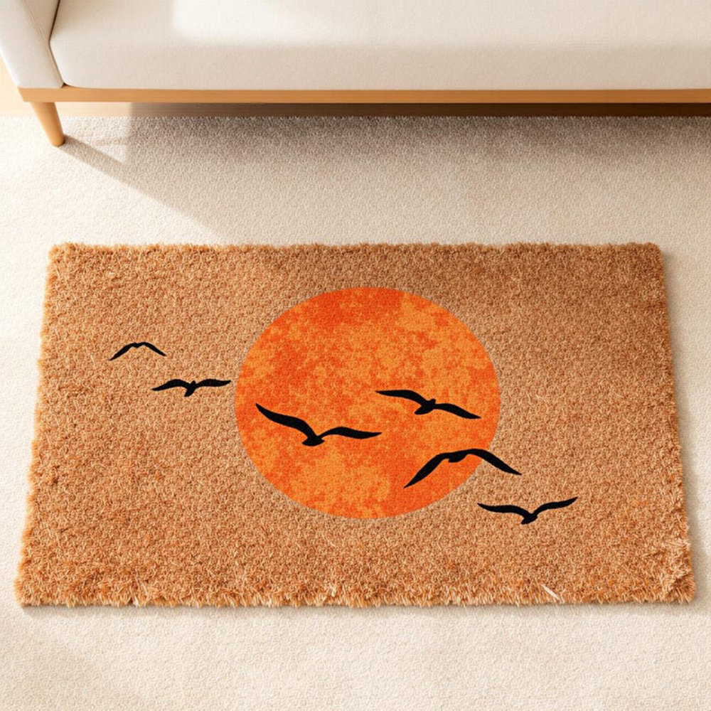 Sun And Birds Doormat Japanese - Sunrise Home Textiles & Apparel avis et prix