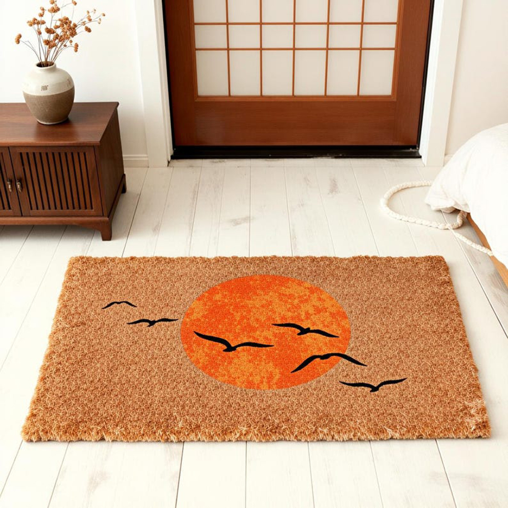 Sun And Birds Doormat Japanese - Sunrise Home Textiles & Apparel avis et prix
