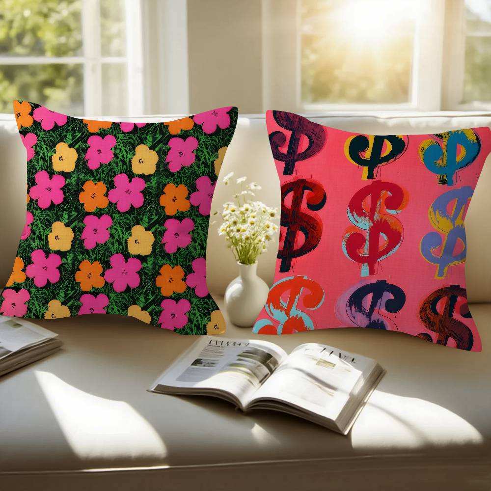 A-Andy W-Warhol Art  Cushion C - Home Art Textiles avis et prix