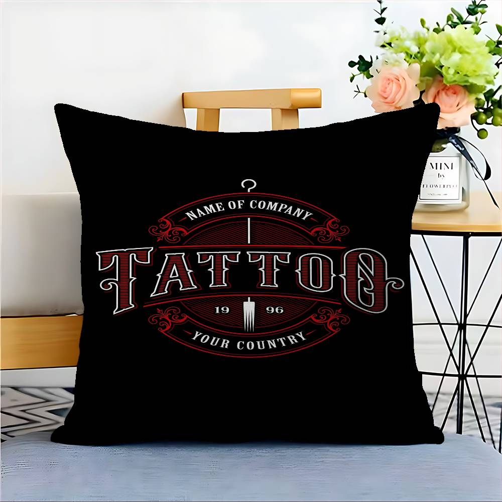 Tattoo Shop Logo Cushion Cover - Home Textiles Logo avis et prix