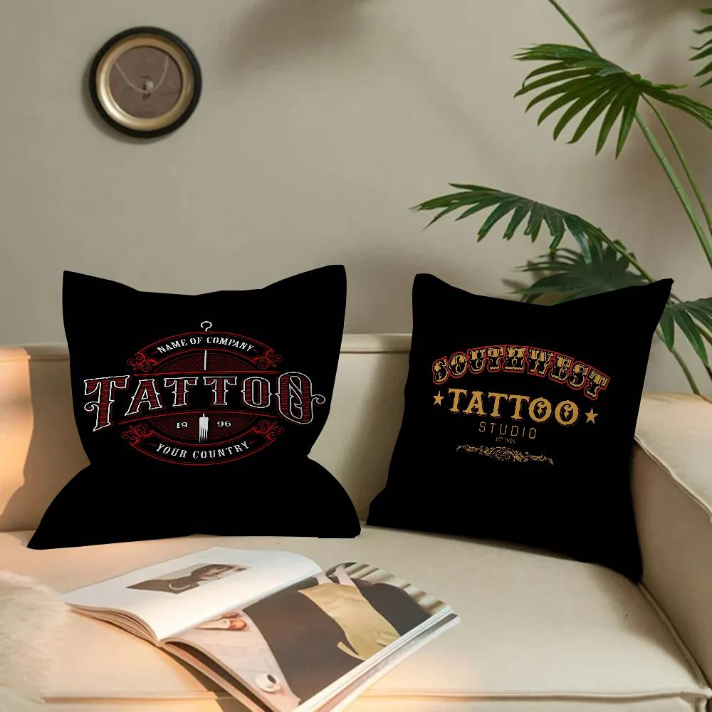 Tattoo Shop Logo Cushion Cover - Home Textiles Logo avis et prix
