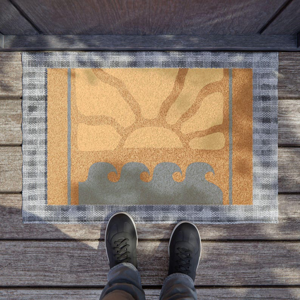 Sunrise Waves Doormat Simple C - Sunrise Home Textiles & Apparel avis et prix