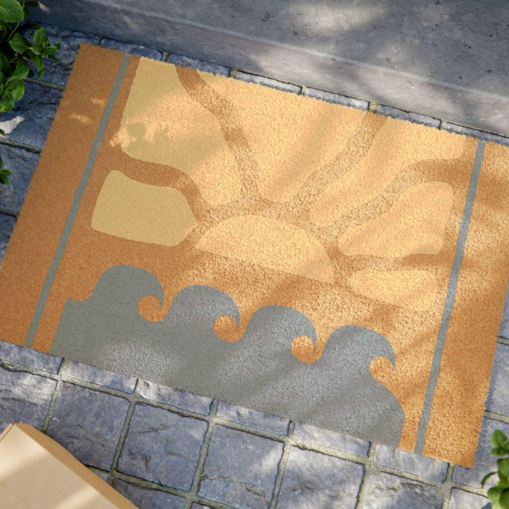 Sunrise Waves Doormat Simple C - Sunrise Home Textiles & Apparel avis et prix