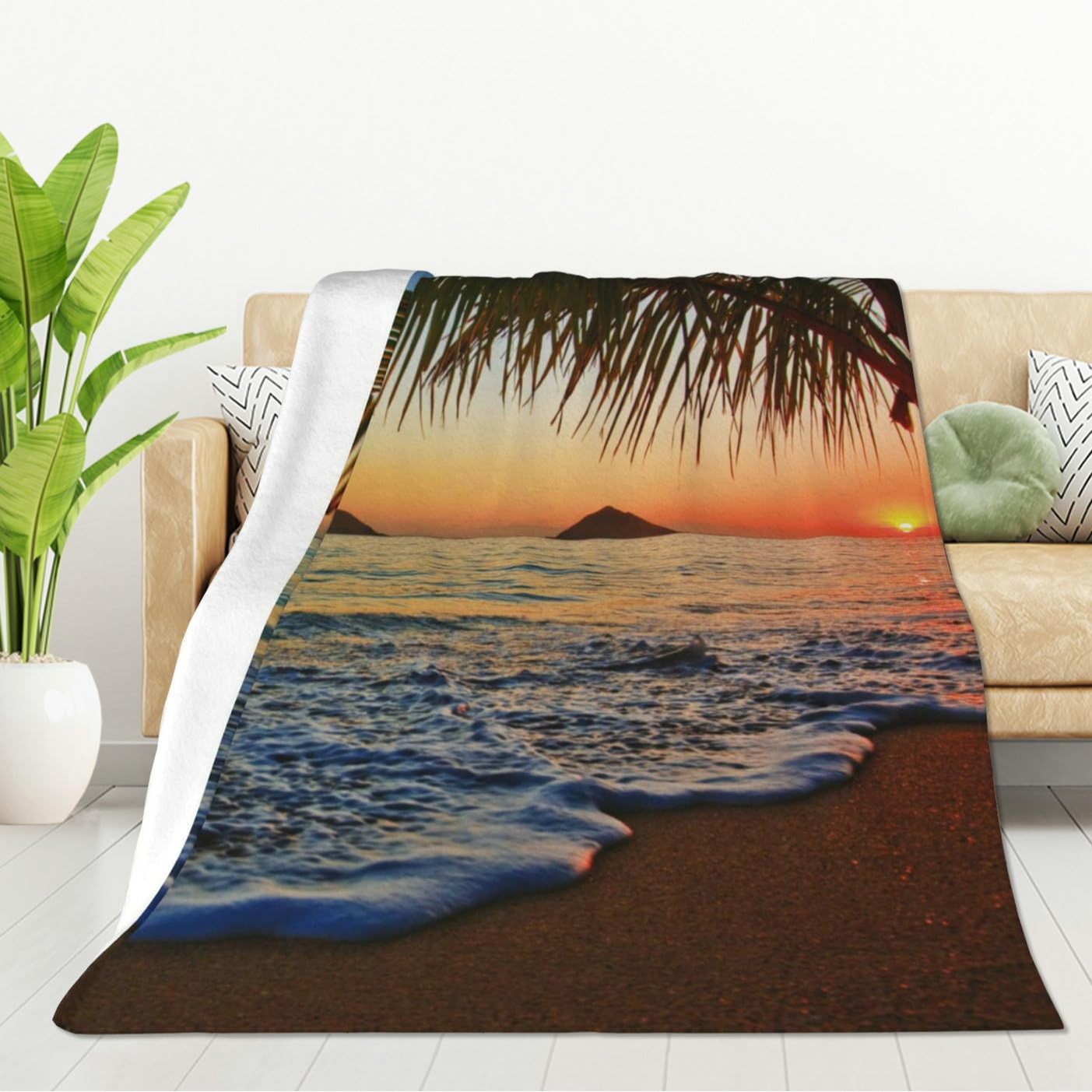 Tropical Ocean Sunrise Printed - Sunrise Home Textiles & Apparel avis et prix