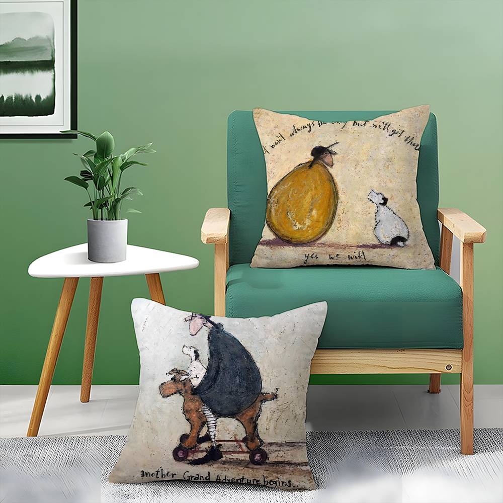 Painting S-Sam Toft Art Pillow - Home Art Textiles avis et prix