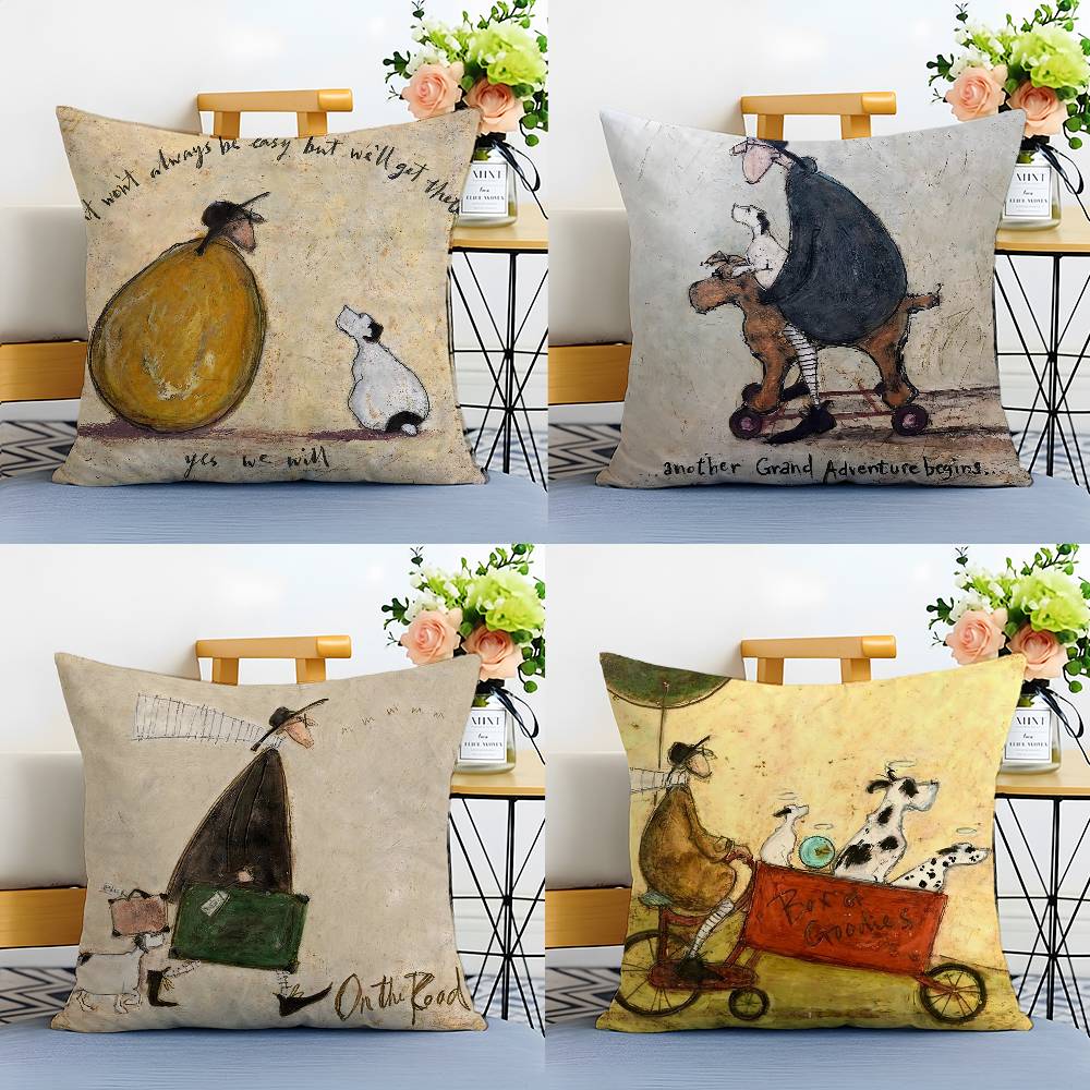 Painting S-Sam Toft Art Pillow - Home Art Textiles avis et prix