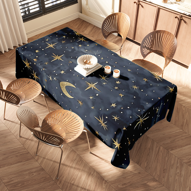 Stylish Dark Blue Stars Moon T - Home Textiles Com avis et prix