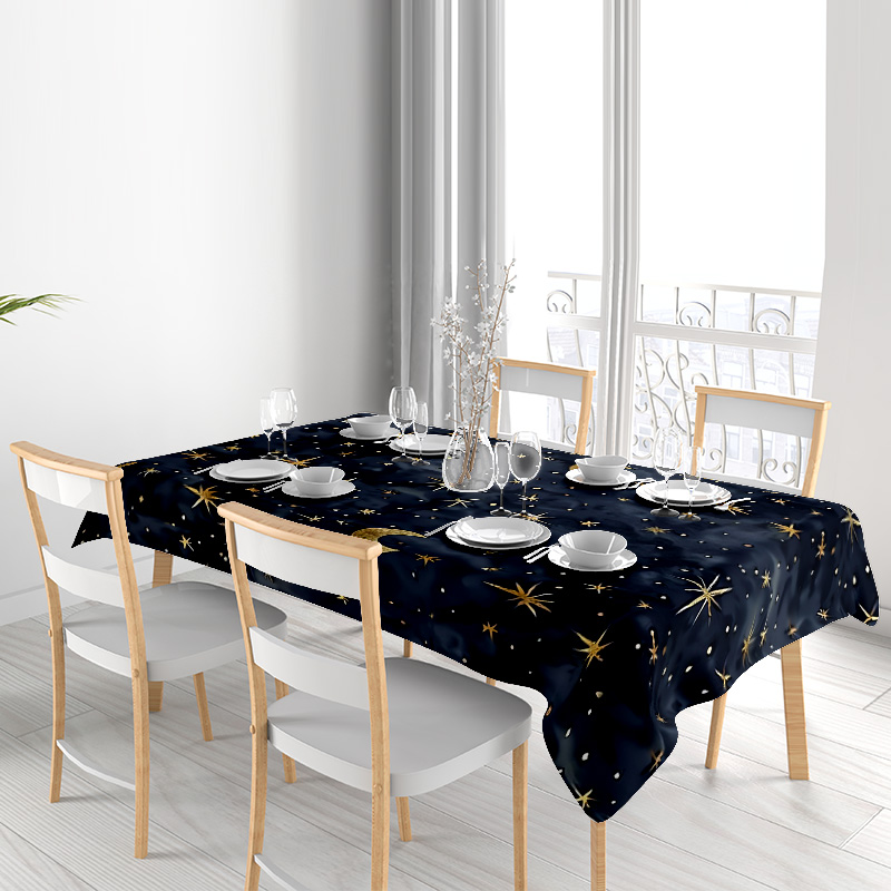 Stylish Dark Blue Stars Moon T - Home Textiles Com avis et prix