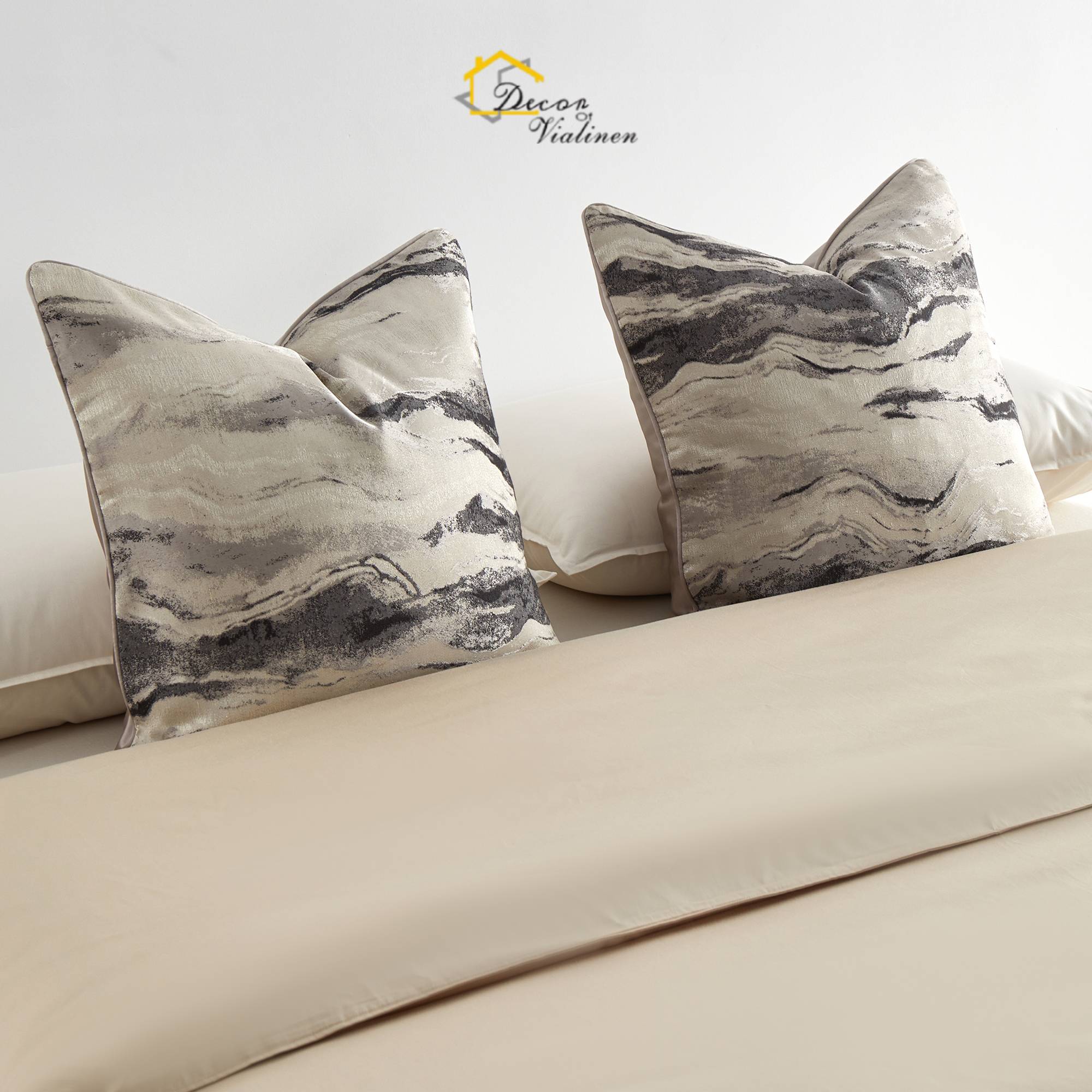 1pc Luxury Beige Abstract Pill - Pillow Insert 18X18 avis et prix