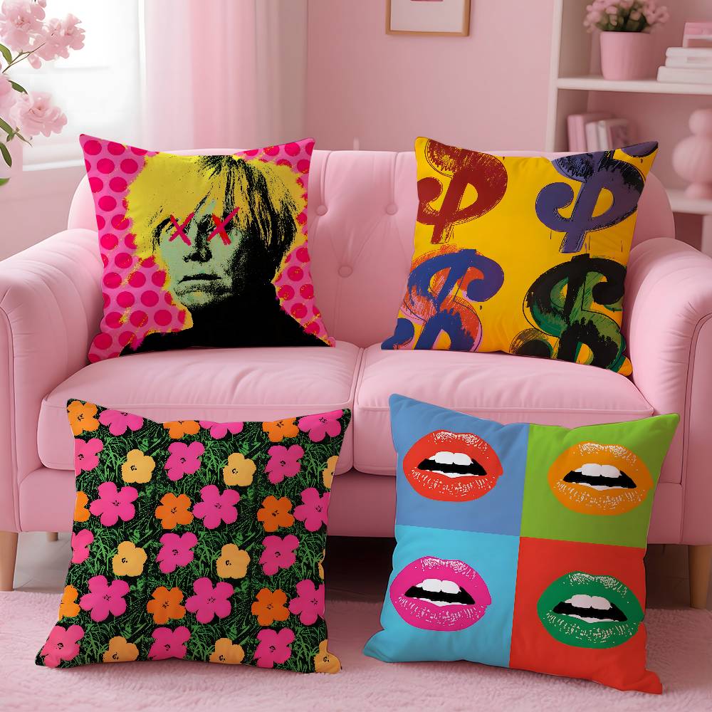 A-Andy W-Warhol Art Pillow Cas - Home Art Textiles avis et prix