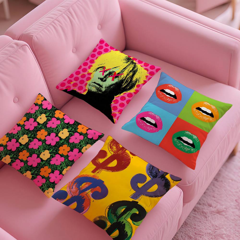 A-Andy W-Warhol Art Pillow Cas - Home Art Textiles avis et prix