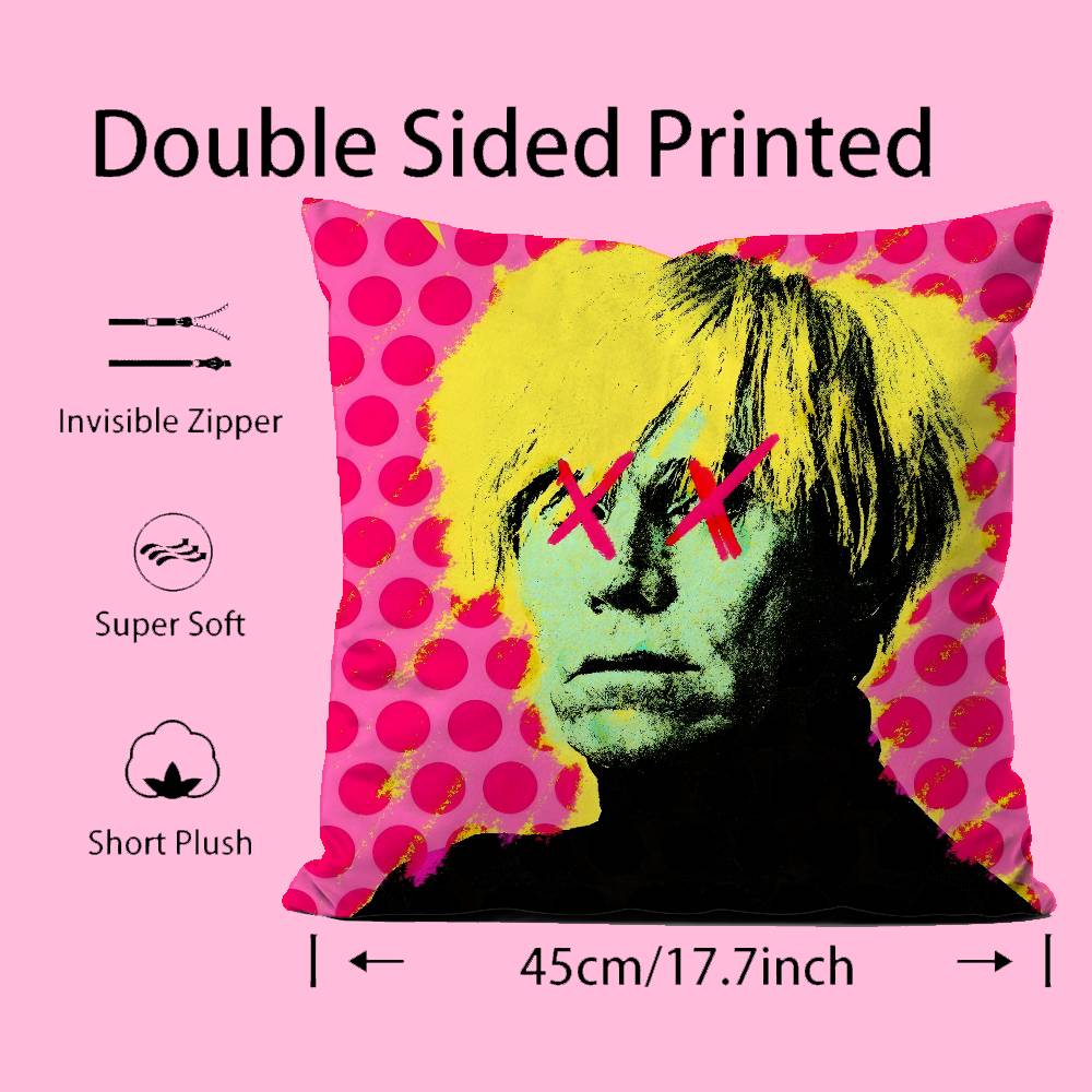A-Andy W-Warhol Art Pillow Cas - Home Art Textiles avis et prix