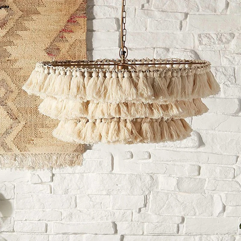 Modern Cotton Tassel Bohemian  - Home Art Textiles avis et prix