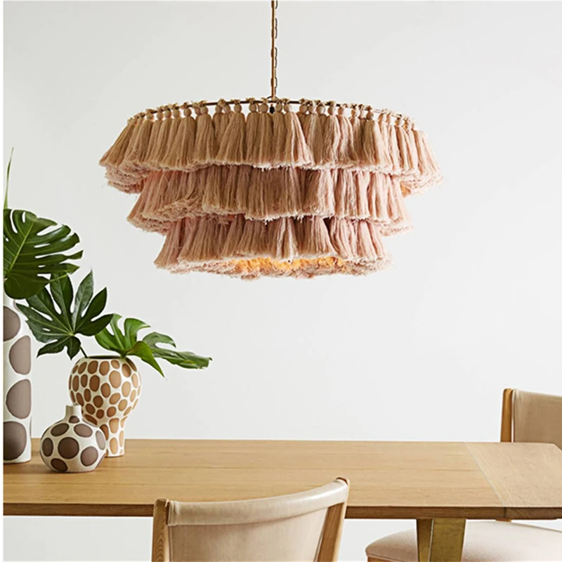 Modern Cotton Tassel Bohemian  - Home Art Textiles avis et prix